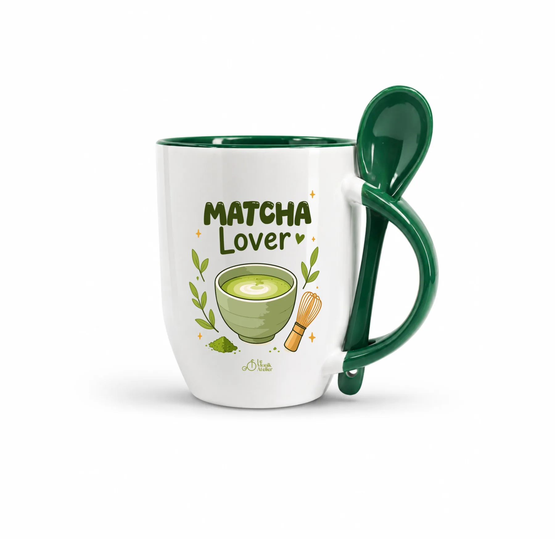 Taza Matcha Lover con cuchara