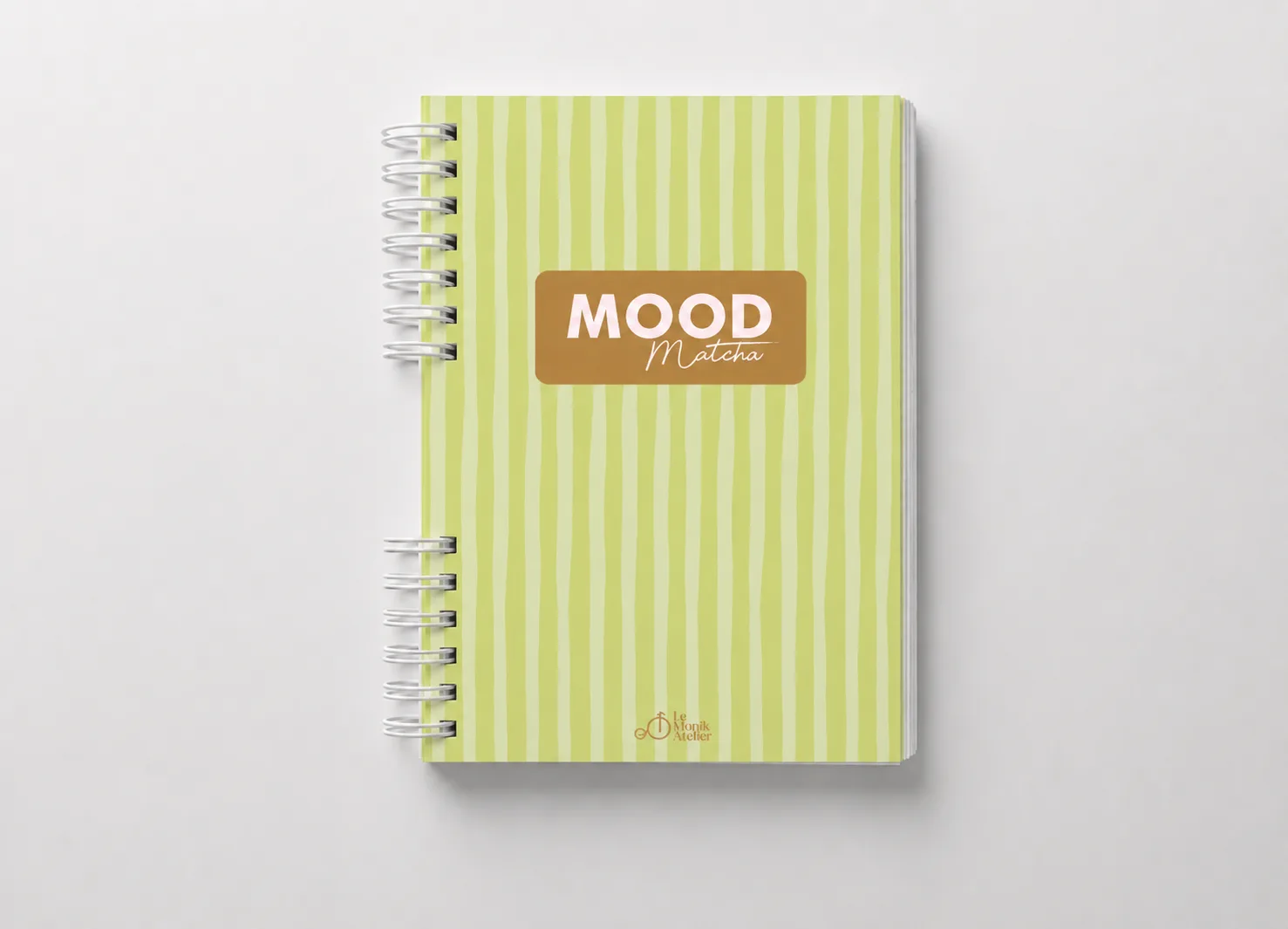 Agenda Mood Matcha Rayas
